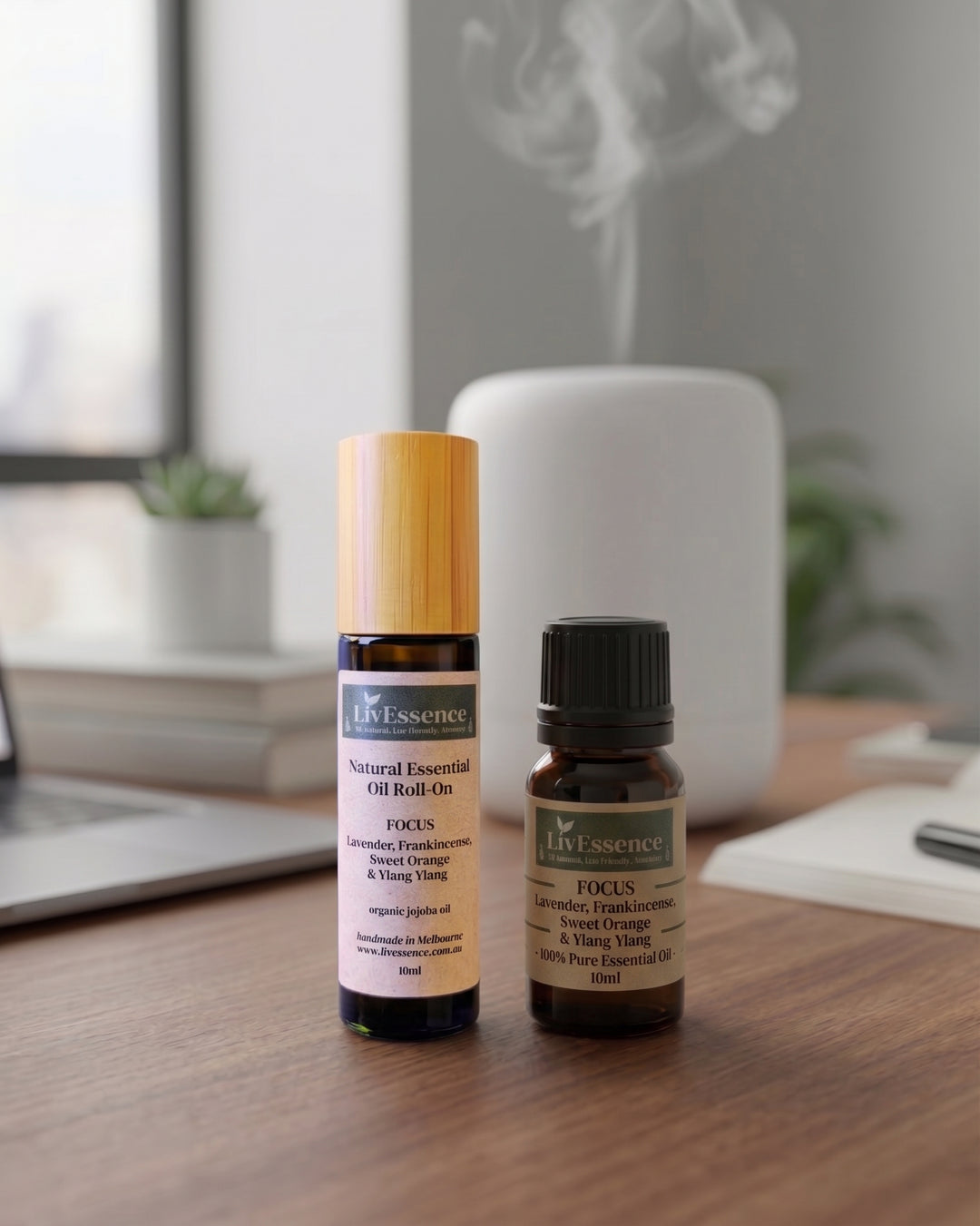 Focus Essential Oil Bundle | Blend & Roll-On | LivEssence