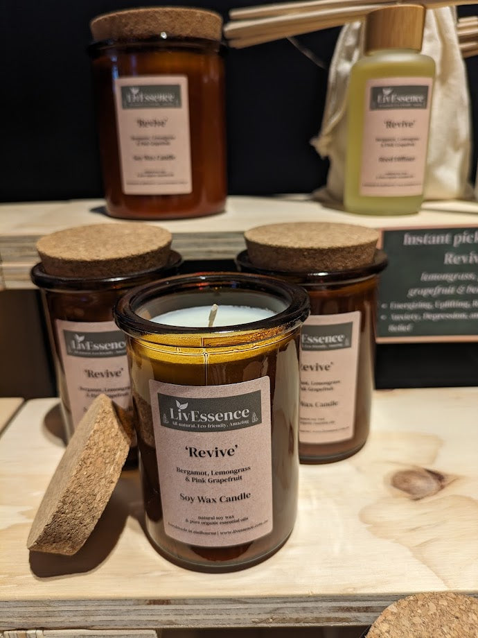 EOFY 40% OFF | REVIVE - Soy wax candle in Apothecary glass