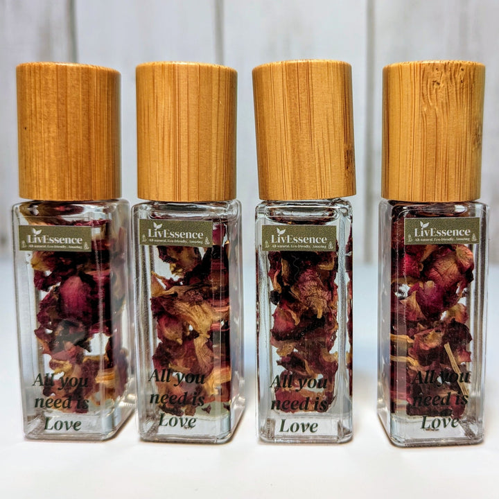 All You Need Is Love - Natural Essential Oil Roll - on with Rose Petals - LivEssence