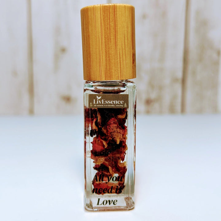 All You Need Is Love - Natural Essential Oil Roll - on with Rose Petals - LivEssence