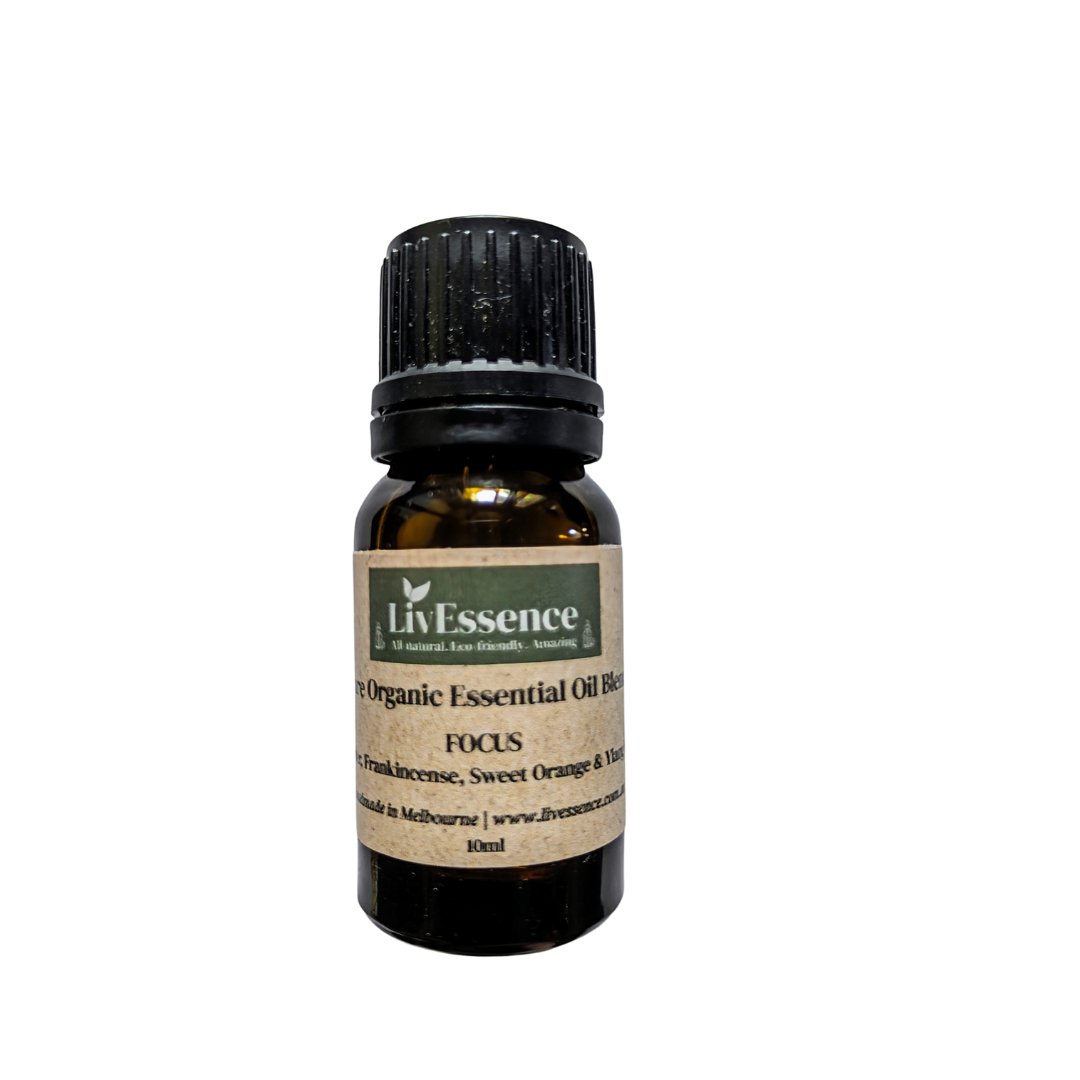 FOCUS - Pure Organic Essential Oil Blend 10ml - LivEssence