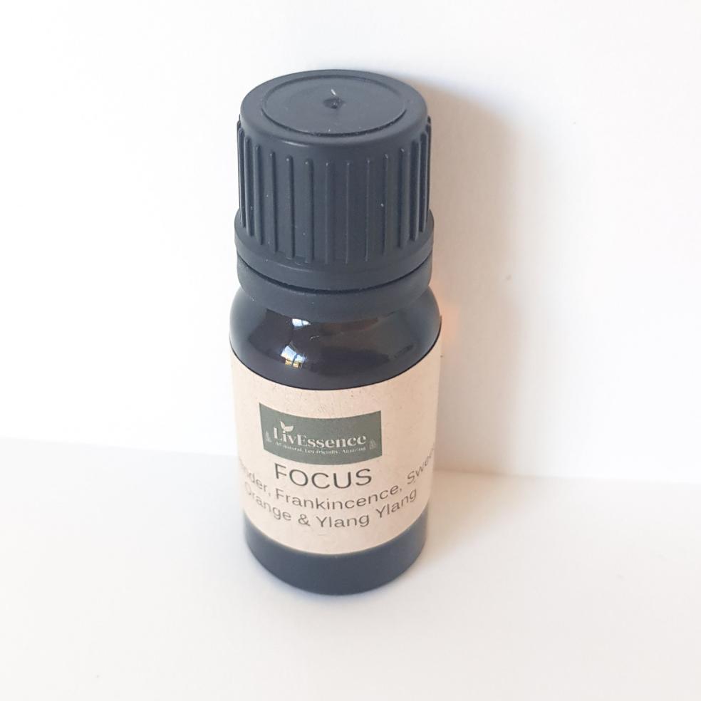 FOCUS - Pure Organic Essential Oil Blend 10ml - LivEssence