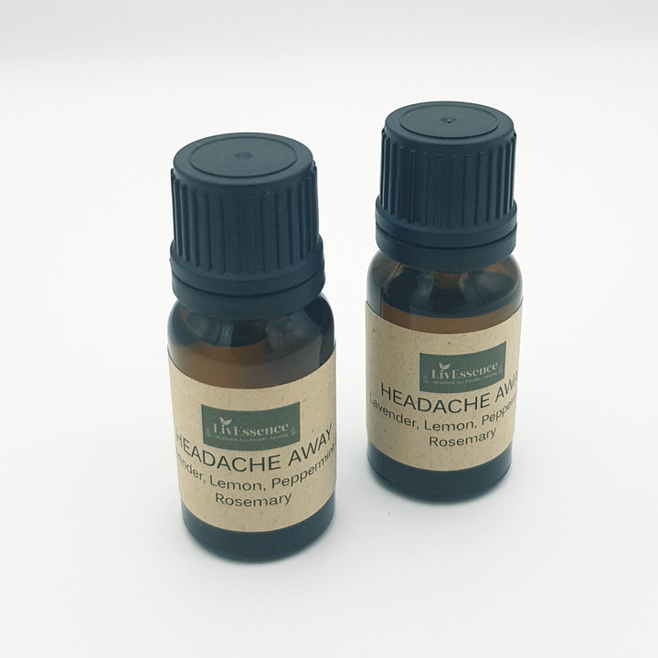 Headache Away - Pure Organic Essential Oil Blend 10ml - LivEssence